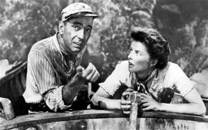 Humphrey Bogart and Katherine Hepburn